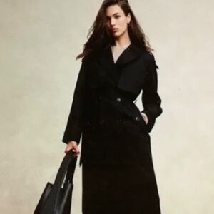 Banana Republic Monogram Wrap Trench Coat size L